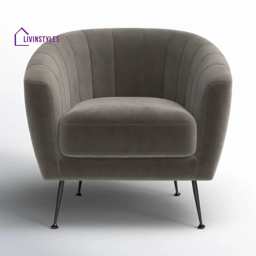 Taisha Metal and Fabric Chair | Living Room Chair | Lounge Chair