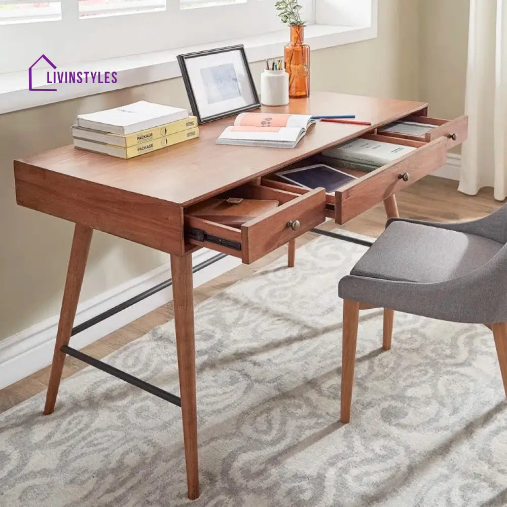 Taisiya Solid Sheesham Wood Study Table for Students