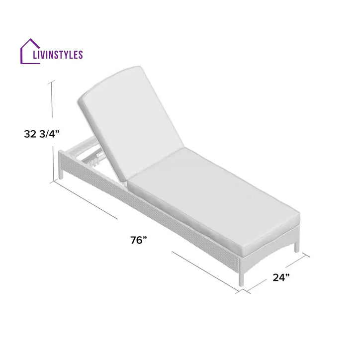 Takeshi Outdoor Swimming Poolside Lounger (Black) Loungers