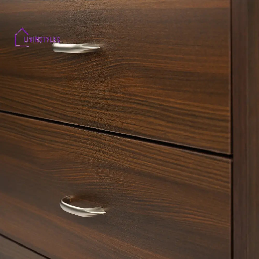 Stepan Engineered Wood Nightstand (Classic Walnut) Home Furniture