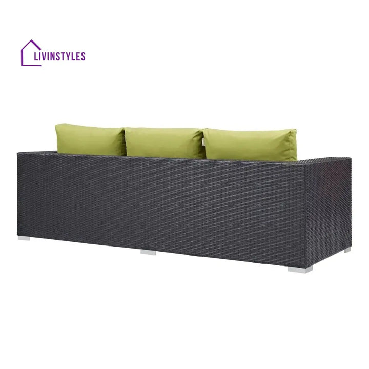 Tamara Outdoor All-Weather Wicker 3-Seater Sofa - Sofa Set