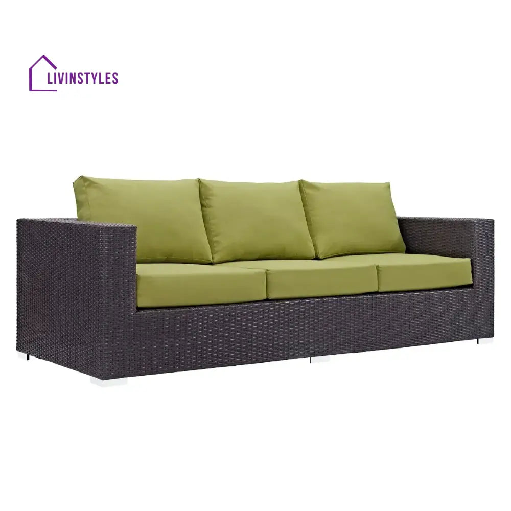 Tamara Outdoor All-Weather Wicker 3-Seater Sofa - Sofa Set