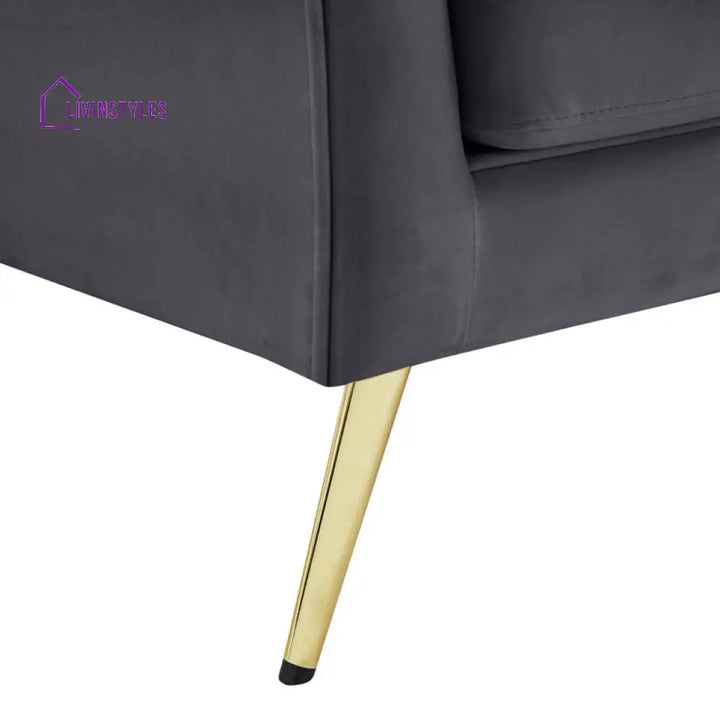 Tanaya Metal and Fabric Arm Chair | Living Room Chair | Lounge Chair