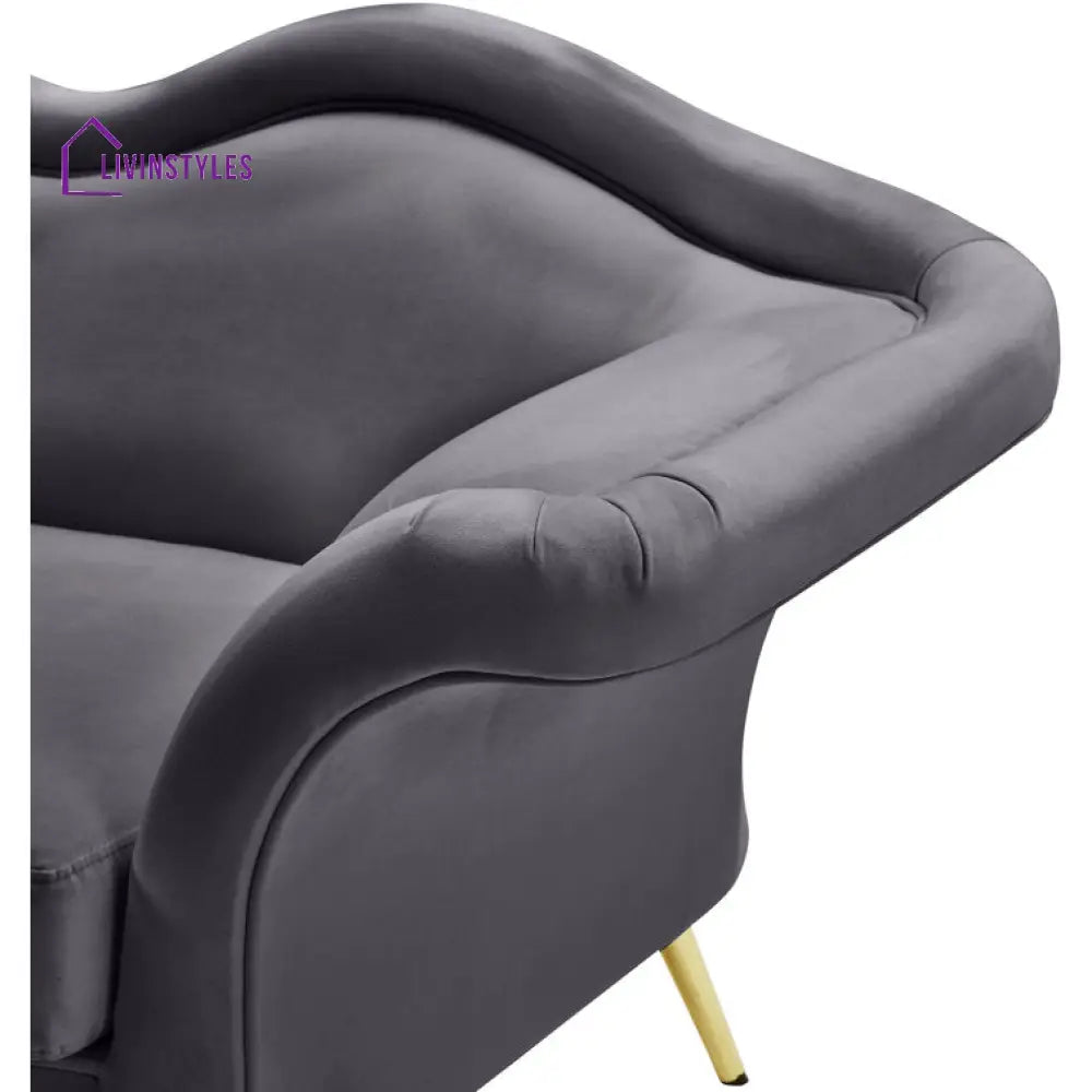 Tanaya Metal and Fabric Arm Chair | Living Room Chair | Lounge Chair