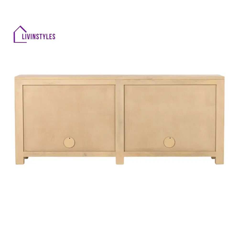 Tanika Solid Mango Wood & Rattan Sideboard