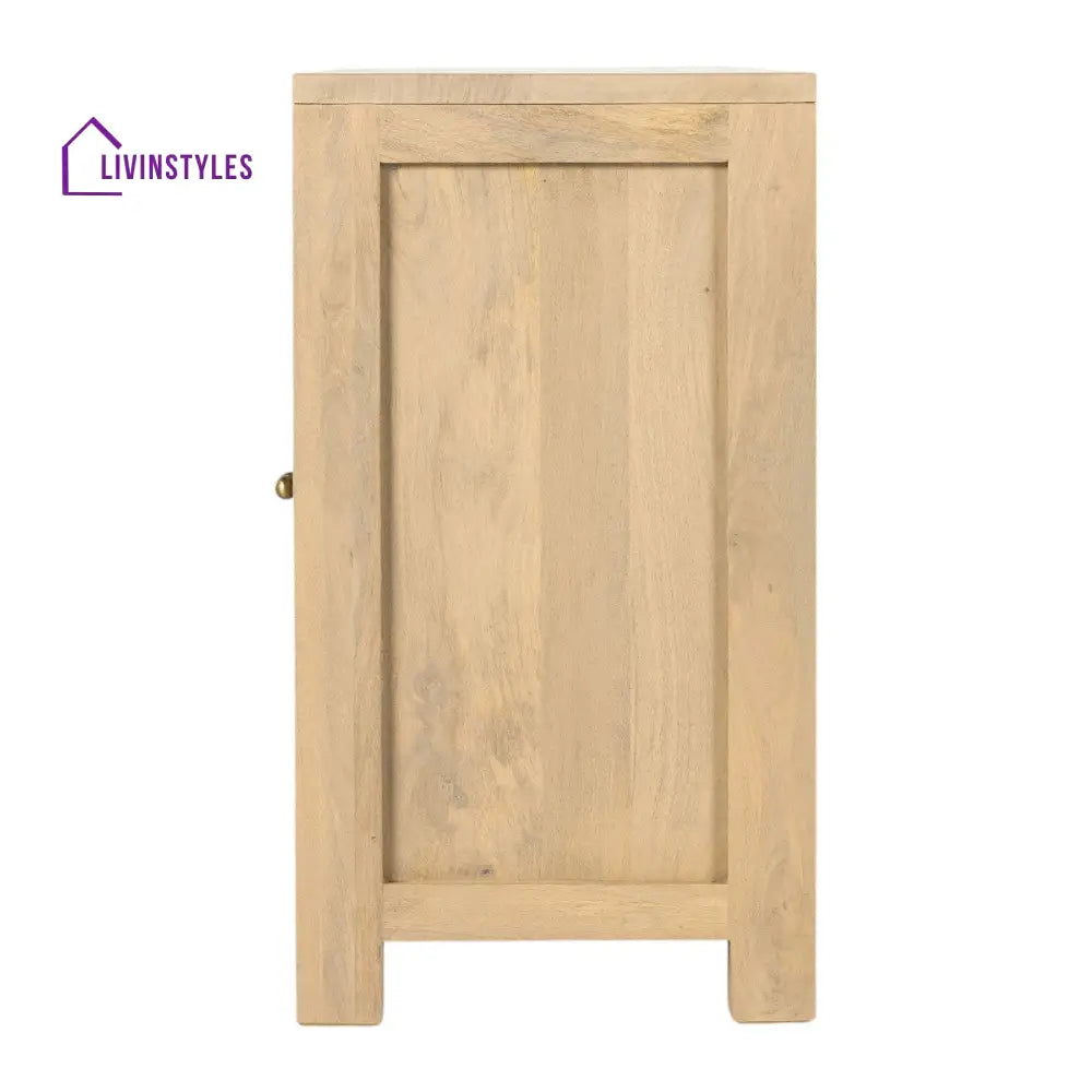 Tanika Solid Mango Wood & Rattan Sideboard