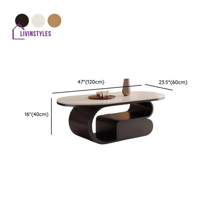 Tanish Stainless Steel Coffee Table For Living Room