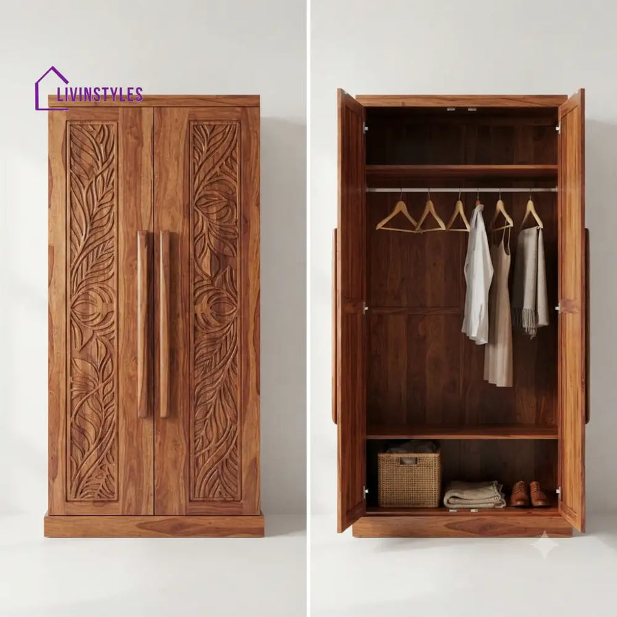 Tanisha Wooden Wardrobe for Clothes | Cupboard for Clothes