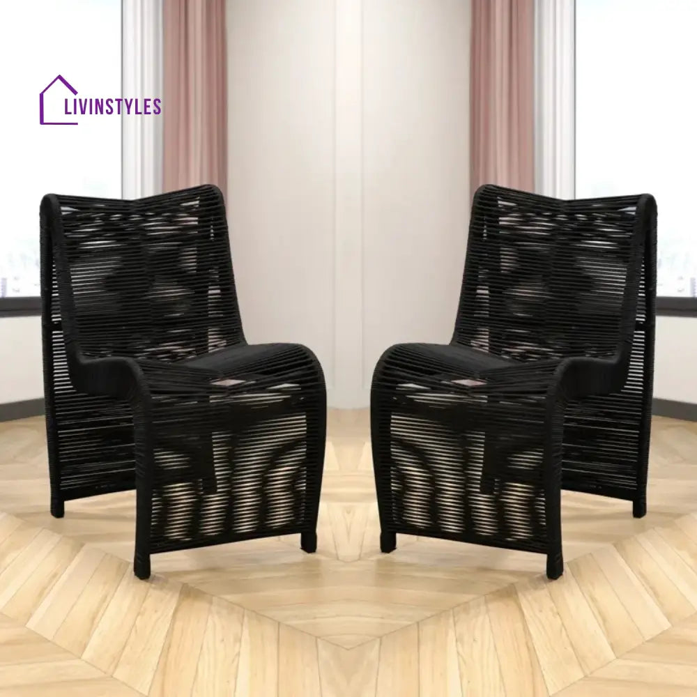 Tanishka 2-Piece Outdoor Rope Patio Chairs - Patio Chairs