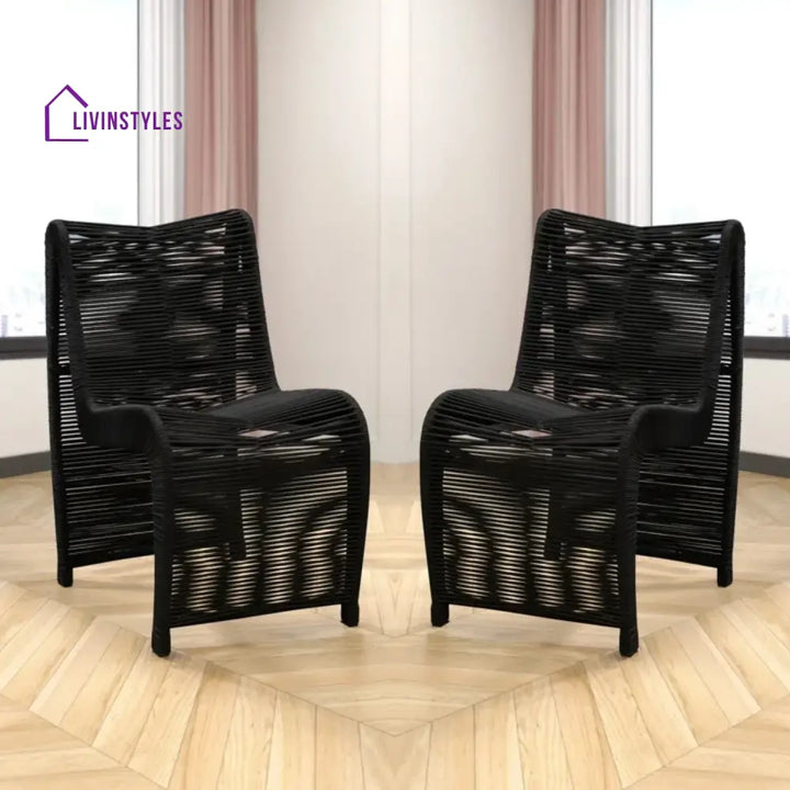 Tanishka 2-Piece Outdoor Rope Patio Chairs - Patio Chairs