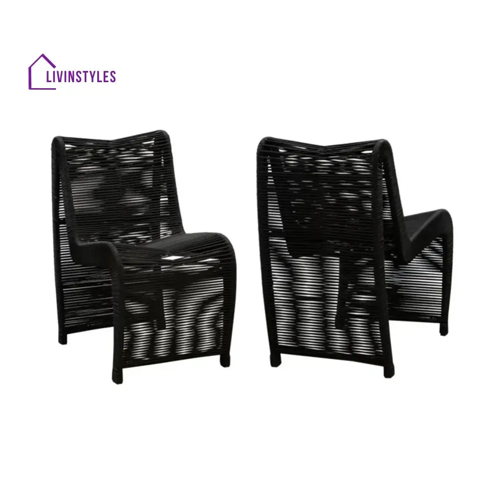 Tanishka 2-Piece Outdoor Rope Patio Chairs - Patio Chairs