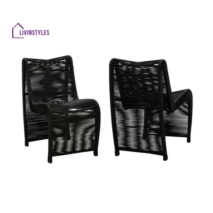 Tanishka 2-Piece Outdoor Rope Patio Chairs - Patio Chairs