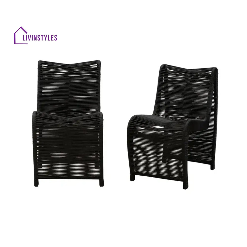 Tanishka 2-Piece Outdoor Rope Patio Chairs - Patio Chairs