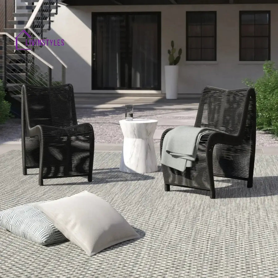 Tanishka 2-Piece Outdoor Rope Patio Chairs - Patio Chairs