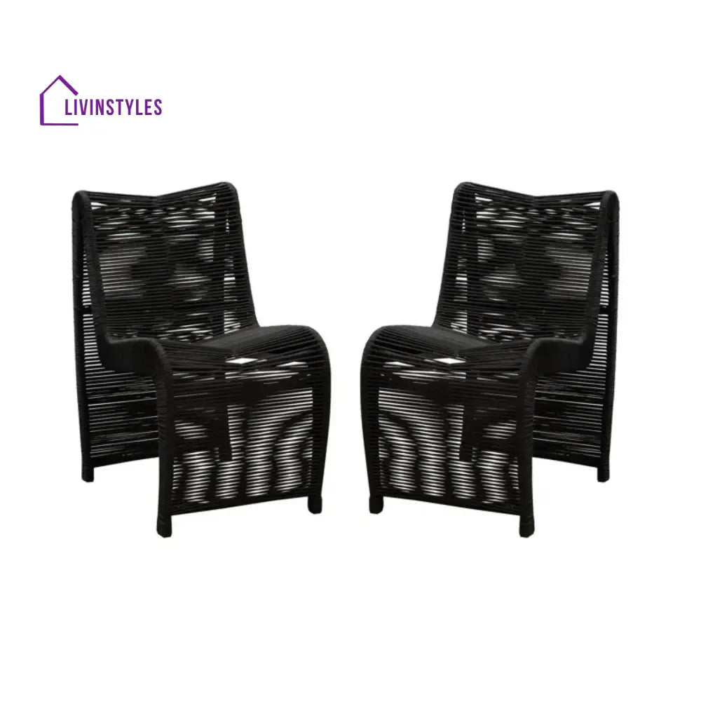 Tanishka 2-Piece Outdoor Rope Patio Chairs - Patio Chairs