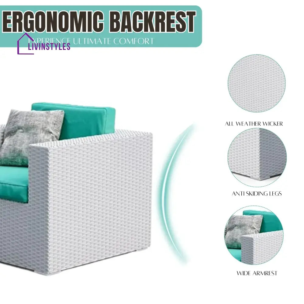 Tanvi 1-Piece Outdoor Wicker Single Seater Sofa - Sofa Set
