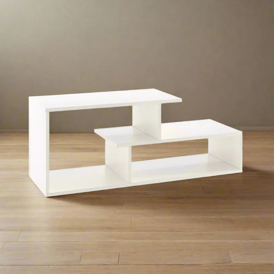 Tanvi Coffee Table with Storage – Stylish Centre Table for Living Room - White Coffee Table