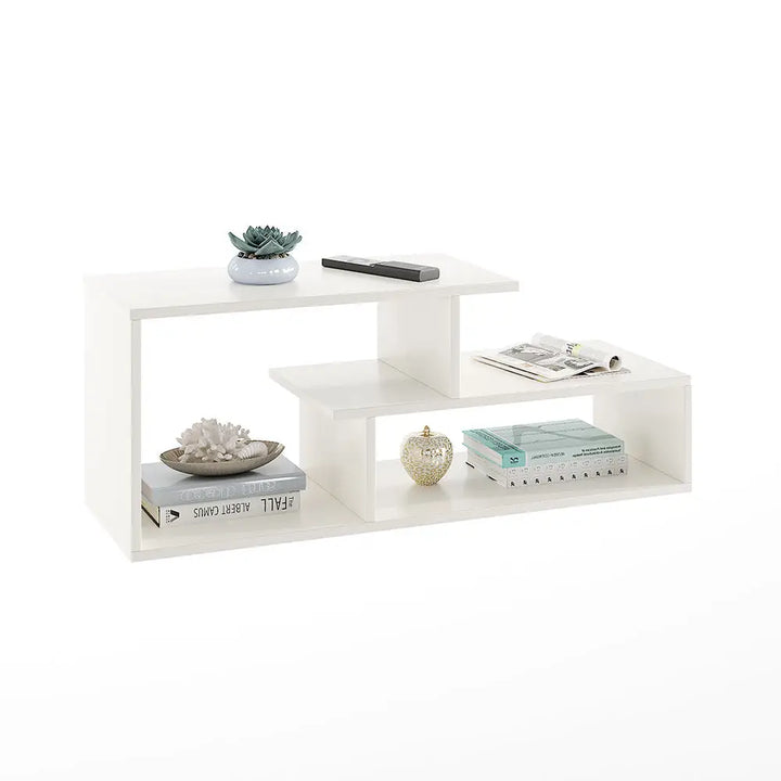 Tanvi Coffee Table with Storage – Stylish Centre Table for Living Room - White Coffee Table