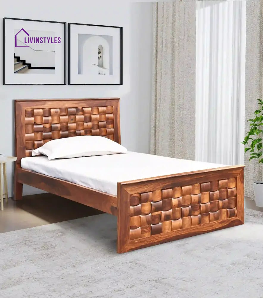 Niware Solid Wood Beds Natural Bedroom Furniture Sets