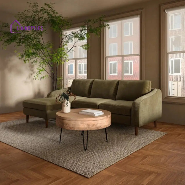 Tanvi Solid Wood and Metal Coffee Table for Living Room