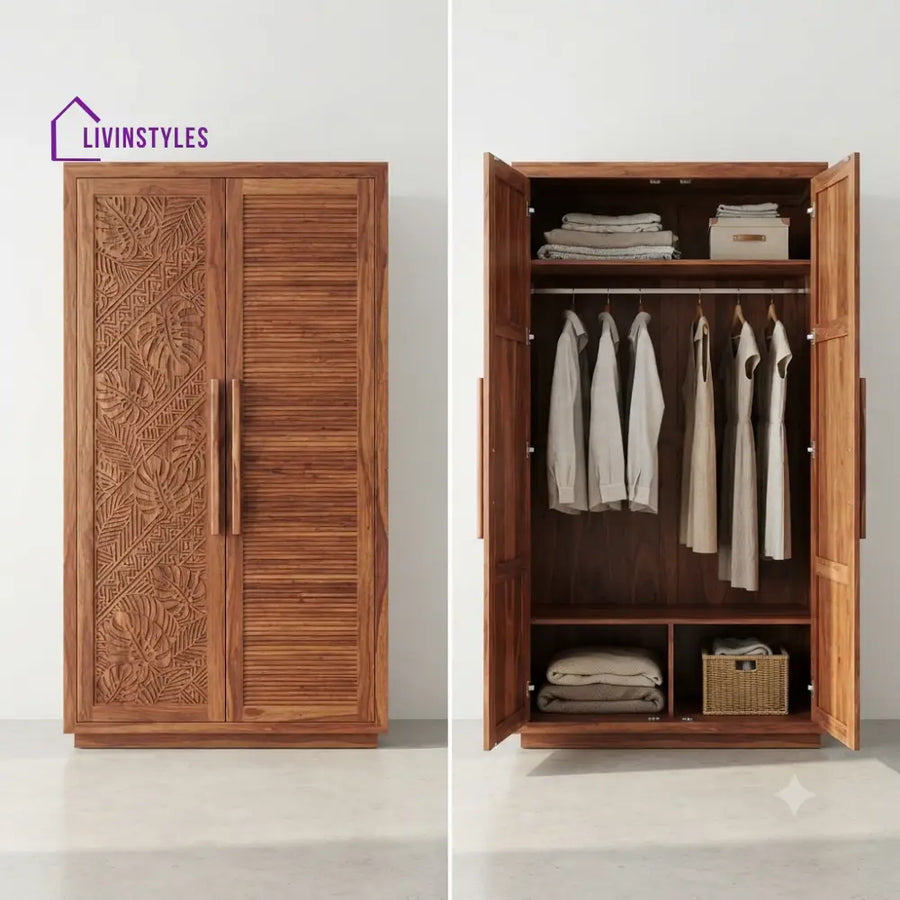 Tanvi Wooden Wardrobe for Clothes | Cupboard for Clothes