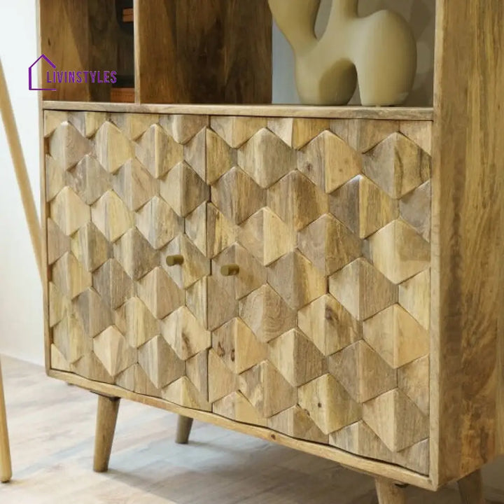 Tanya Mango Wood Bookshelf