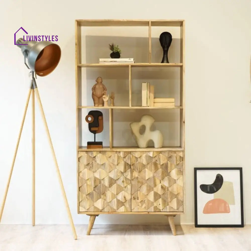 Tanya Mango Wood Bookshelf