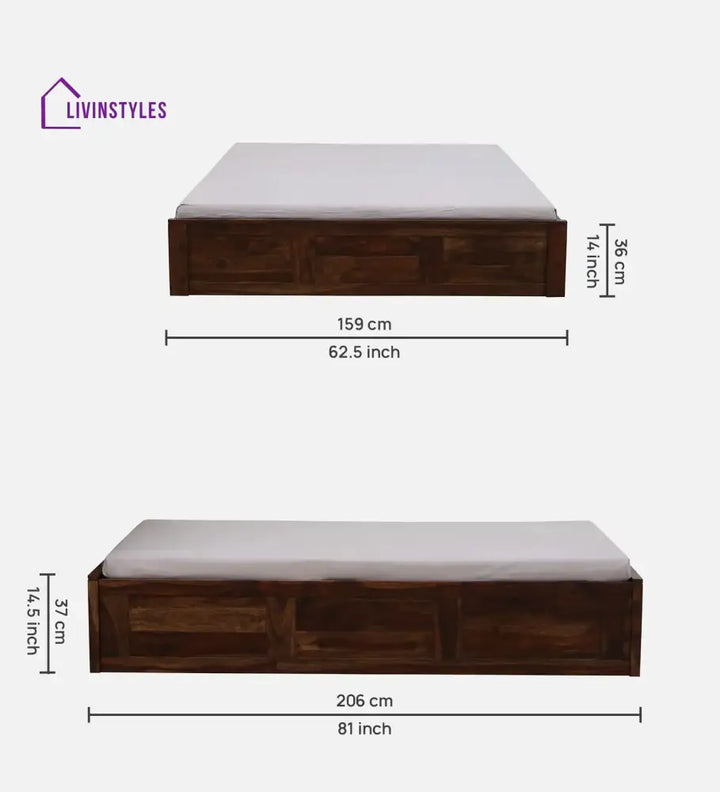 Divyam Sheesham Wood Storage Beds Bedroom Furniture Sets