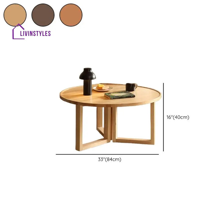 Tanya Solid Wood Coffee Table for Living Room