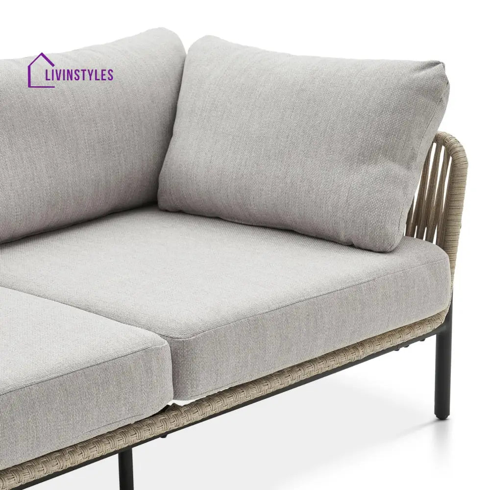 Tapasya Outdoor 4-Piece Rope Conversation Sofa Set - Sofa Set