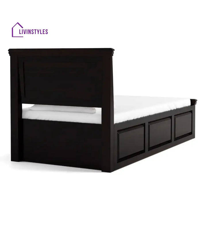 Kanishka Solid Wood Single Bed With Box Storage Bedroom Furniture Sets