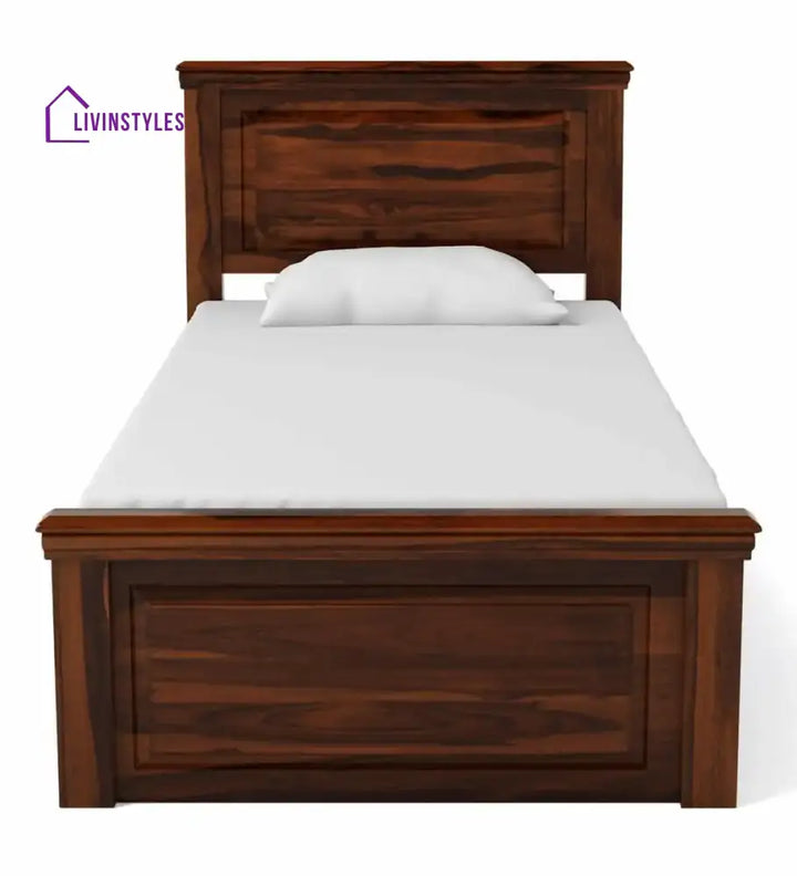 Kanishka Solid Wood Single Bed With Box Storage Bedroom Furniture Sets