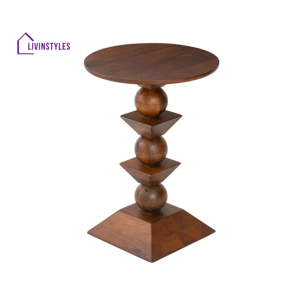 Tara Solid Wood Drink Table | End Table | Side Table for Living Room