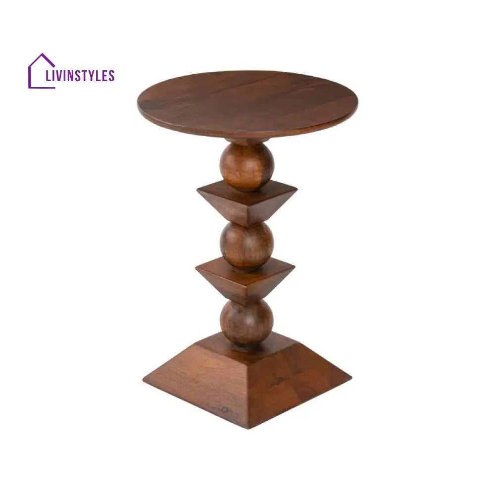 Tara Solid Wood Drink Table | End Table | Side Table for Living Room