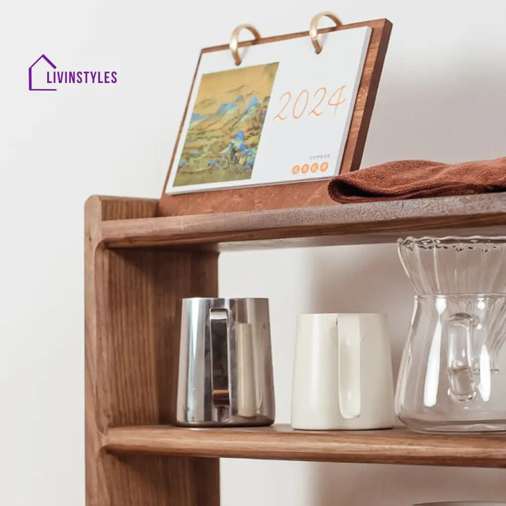 Taras Solid Wood Storage Shelves | Kitchen Shelves