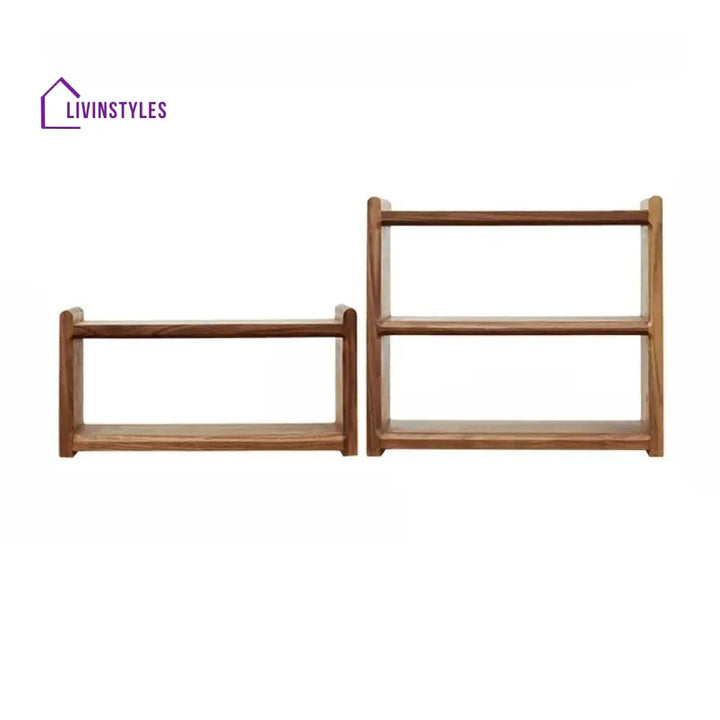 Taras Solid Wood Storage Shelves | Kitchen Shelves