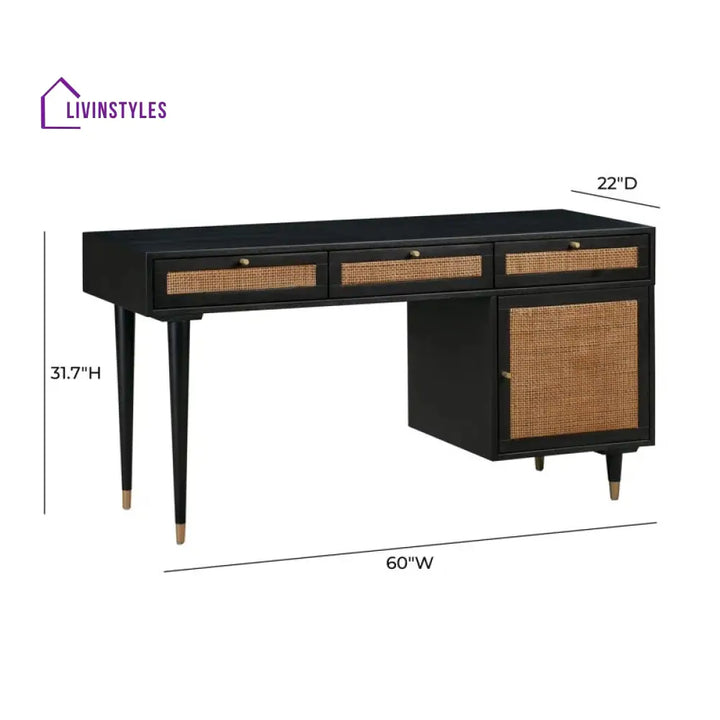 Taras Solid Wood Study Table for Students