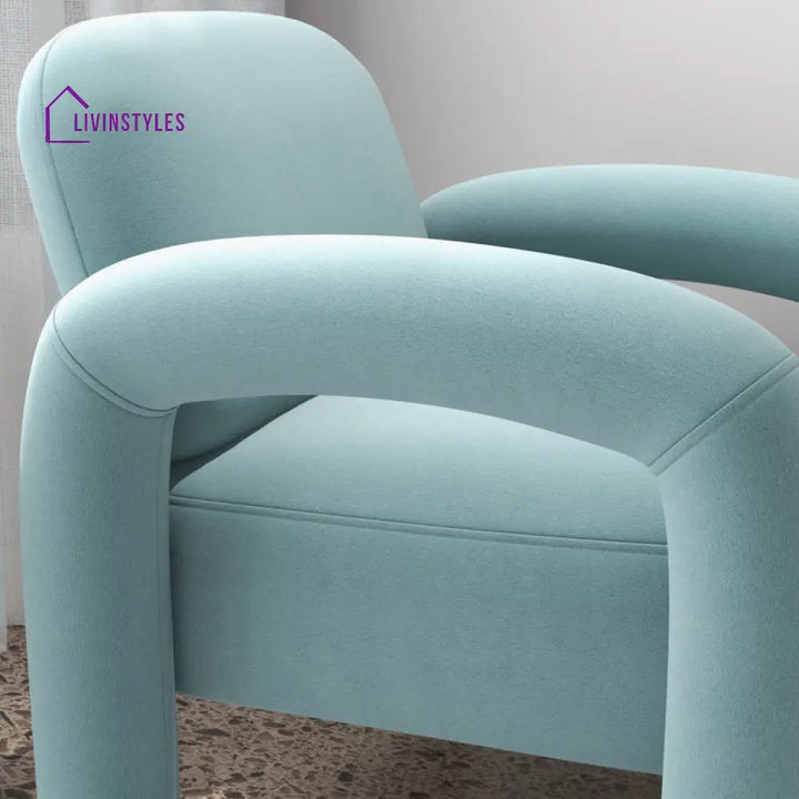 Tarika Solid Wood and Fabric Arm Chair | Living Room Chair | Lounge Chair