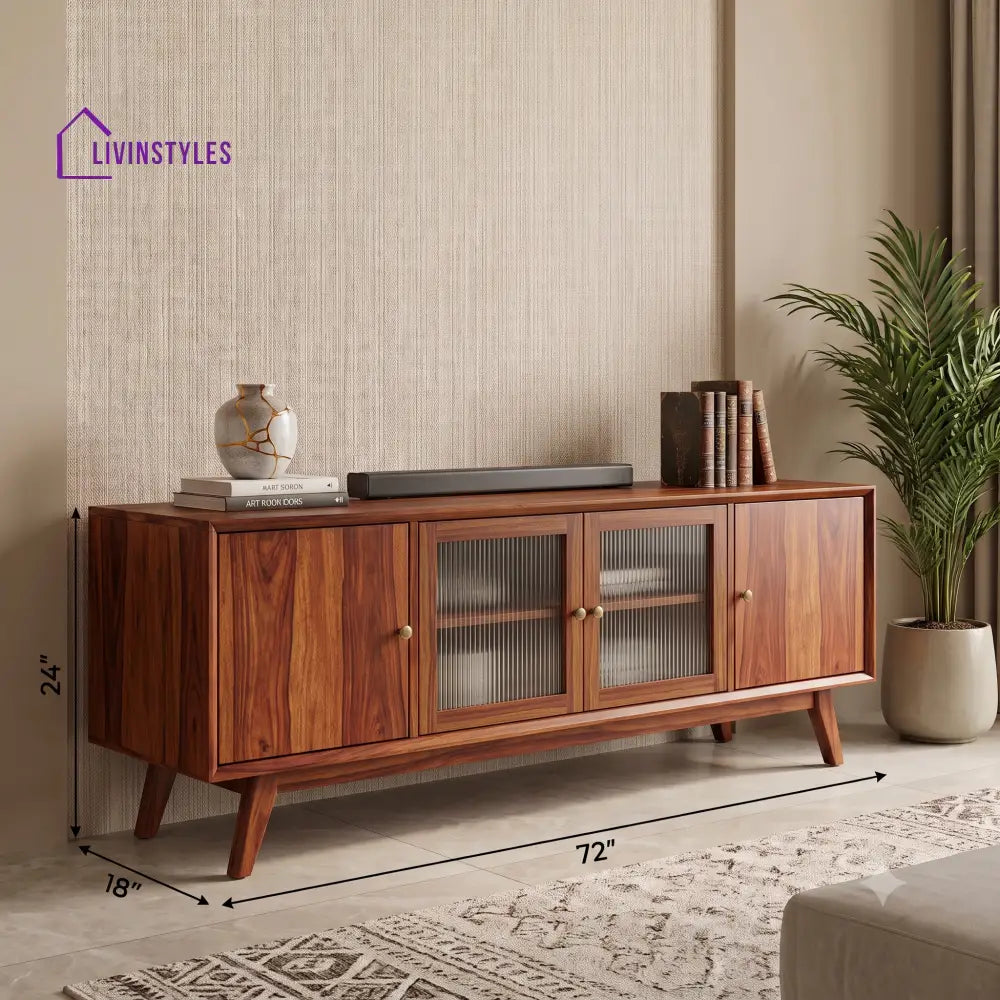 Tarun Solid Sheesham Wood Tv Unit for Living Room | Tv Cabinet | Tv Console