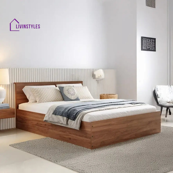 Tatiana Engineered Wood Bed with Storage