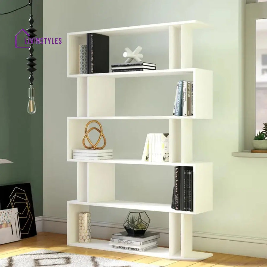 Tatiana Engineered Wood Bookshelves | Bookshelf for Living Room | Bedroom | Drawing Room | Study Room