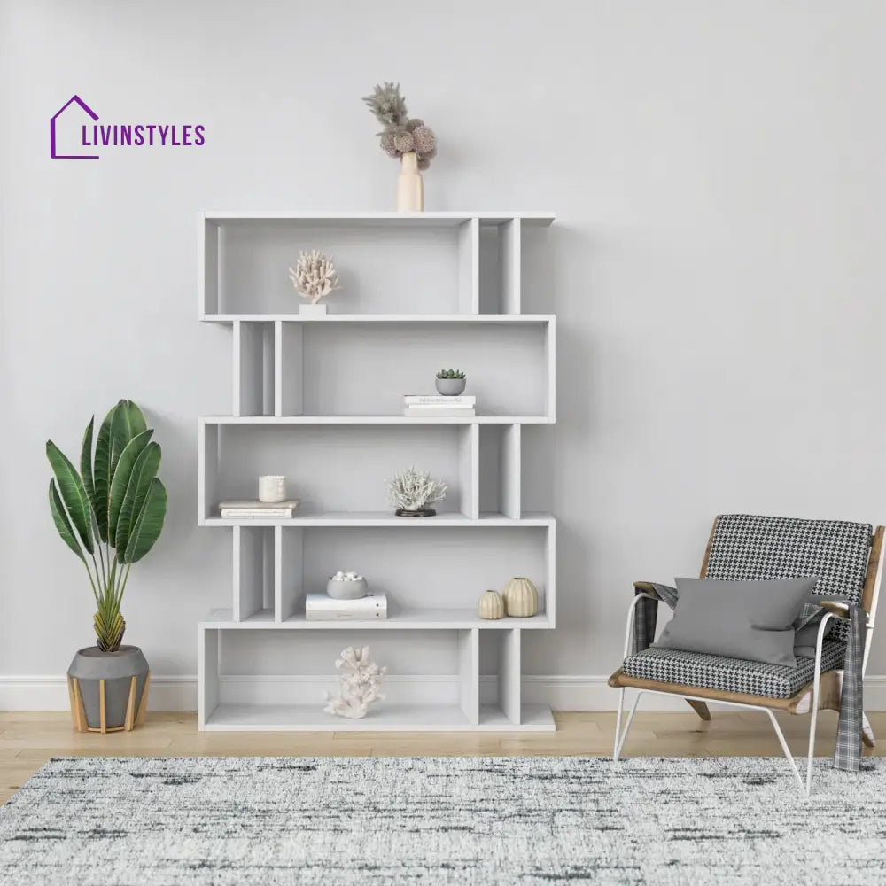Tatiana Engineered Wood Bookshelves | Bookshelf for Living Room | Bedroom | Drawing Room | Study Room