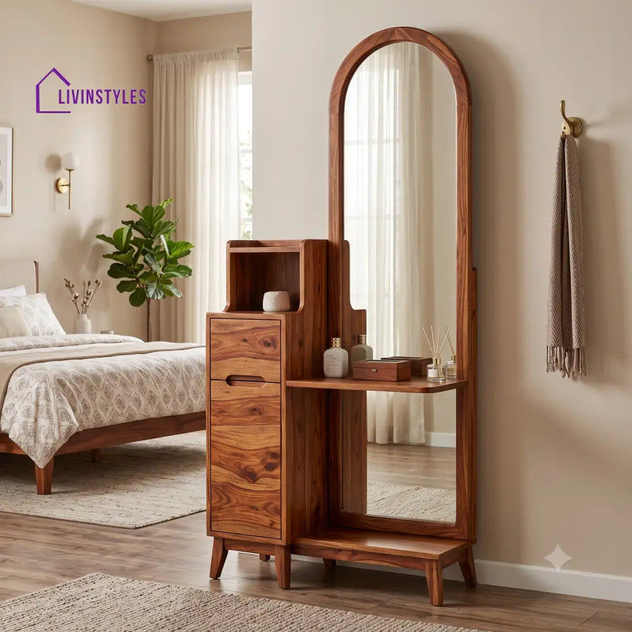 Tatiana Premium Solid Wood Dressing Table for Bedroom | New Designer Dressing Unit