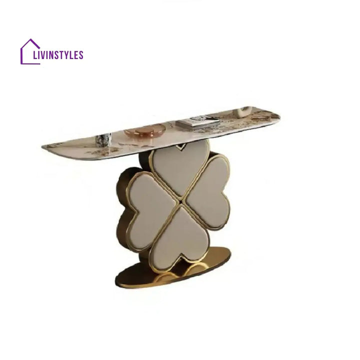 Tavish Stainless Steel Living Room Console Table