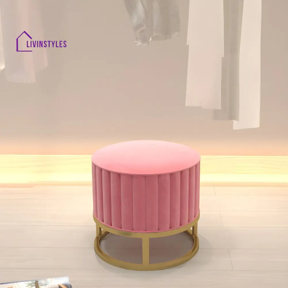 Tavisha Living Room Ottoman | Velvet Fabric