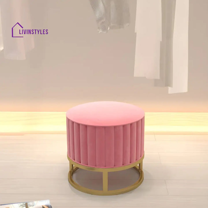 Tavisha Living Room Ottoman | Velvet Fabric