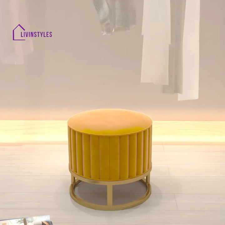 Tavisha Living Room Ottoman | Velvet Fabric