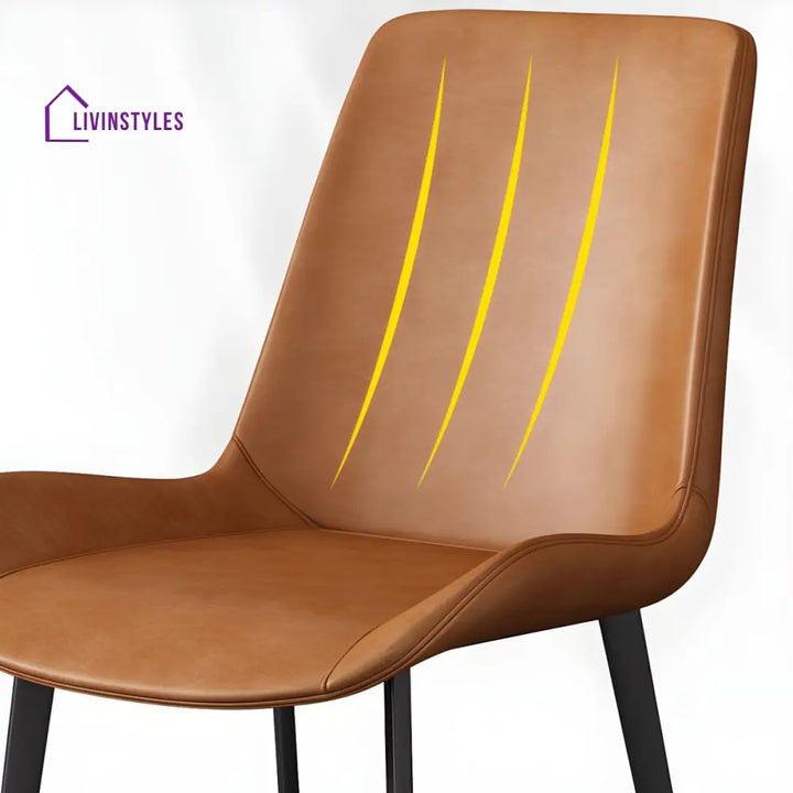 Tavisha Metal Dining Chair | Stainless Steel - Single Chair
