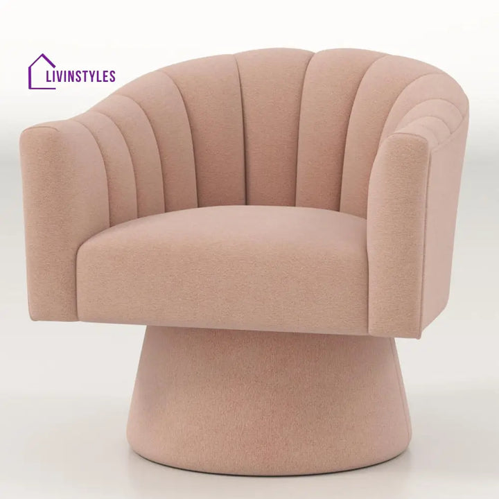 Tavisha Solid Wood and Fabric Arm Chair | Living Room Chair | Lounge Chair