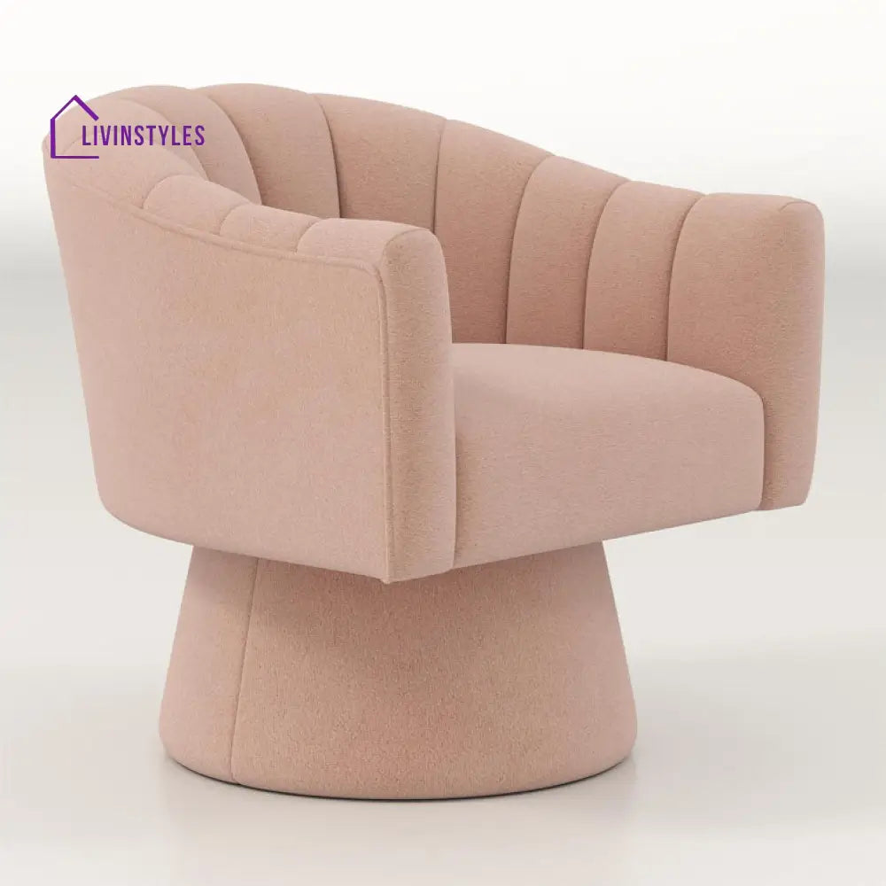 Tavisha Solid Wood and Fabric Arm Chair | Living Room Chair | Lounge Chair